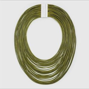 Olive Green Multi-Strand Necklace